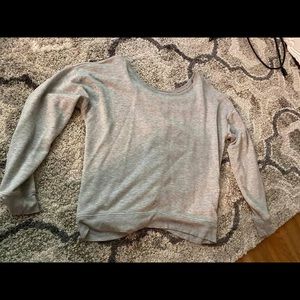 Gray fleece lined sweatshirt